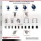 Service Caster 4 Inch 316SS Solid Poly Swivel 1-1/4 Inch Expanding Stem Caster Set Lock Brake SCC-SS316TTLEX20S414-SPUS-114-4 - alternate 4